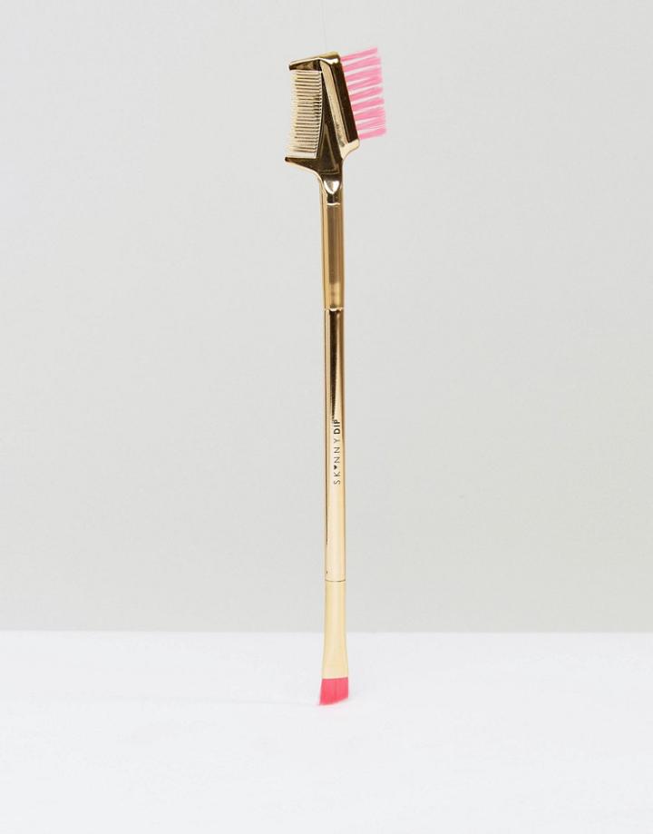 Skinnydip Gold Rush Brow & Lash Brush - Clear