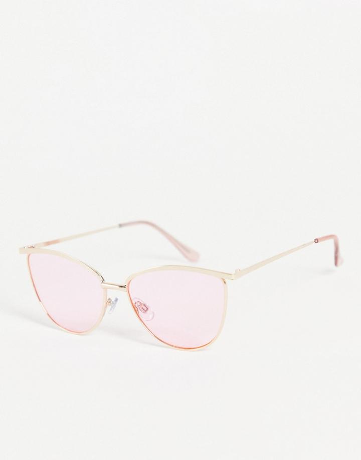 Madein. Cat Eye Sunglasses In Pastel Pink