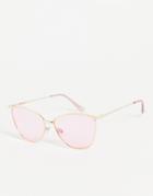 Madein. Cat Eye Sunglasses In Pastel Pink