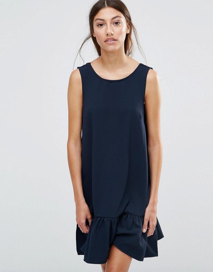 Vero Moda Dropwaist Dress - Navy