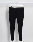 Asos Design Extreme Super Skinny Crop Smart Pants In Black