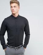 Burton Menswear Slim Smart Shirt - Black