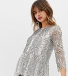 River Island Lace Blouse In White - White