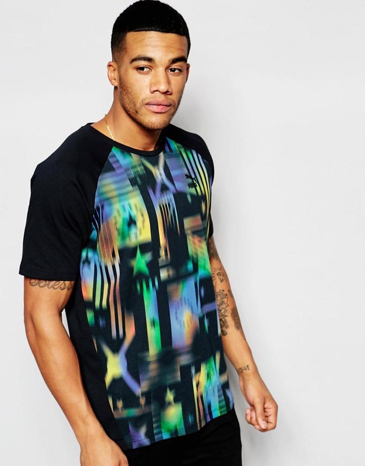 Puma Evolution Raglan Sleeve T-shirt - Black
