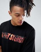 Weekday Frank Storm Print T-shirt - Black