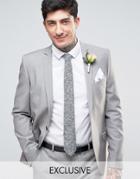 Heart & Dagger Slim Summer Wedding Suit Jacket - Stone