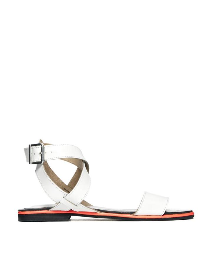 Asos Faculty Leather Flat Sandals