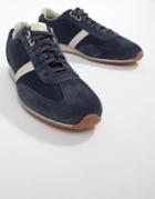 Boss Orland Mesh Sneakers In Navy