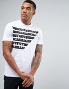 Armani Jeans Wing Logo T-shirt Regular Fit In White - White