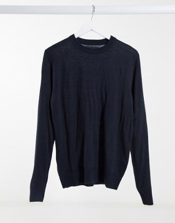 Rudie Crew Neck Sweater-navy