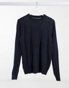 Rudie Crew Neck Sweater-navy