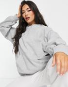 Puma Classics Oversized Hoodie In Gray