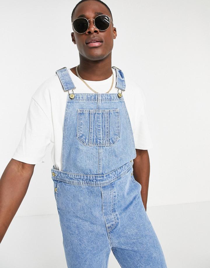 Jack & Jones Intelligence Short Overalls In Blue-blues