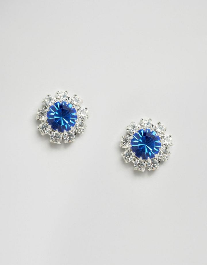 Krystal Swarovski Crystal Rosetta Earrings - Blue