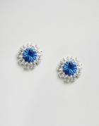 Krystal Swarovski Crystal Rosetta Earrings - Blue