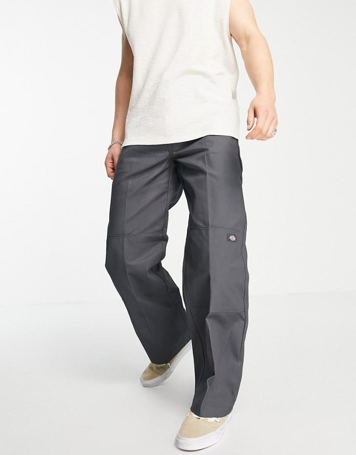 Dickies Double Knee Pants In Gray