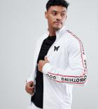 Good For Nothing Track Jacket In White With Side Stripe Exclusive To Asos - White