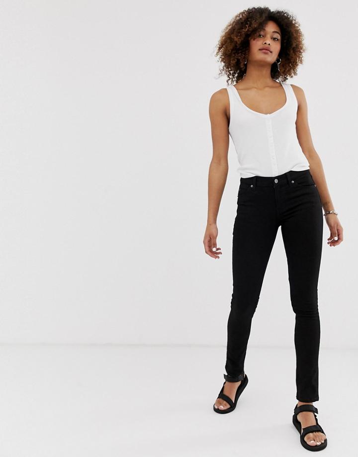 Cheap Monday Mid Rise Skinny Jean-black