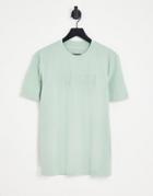 Guess Active T-shirt In Green With Chest Logo