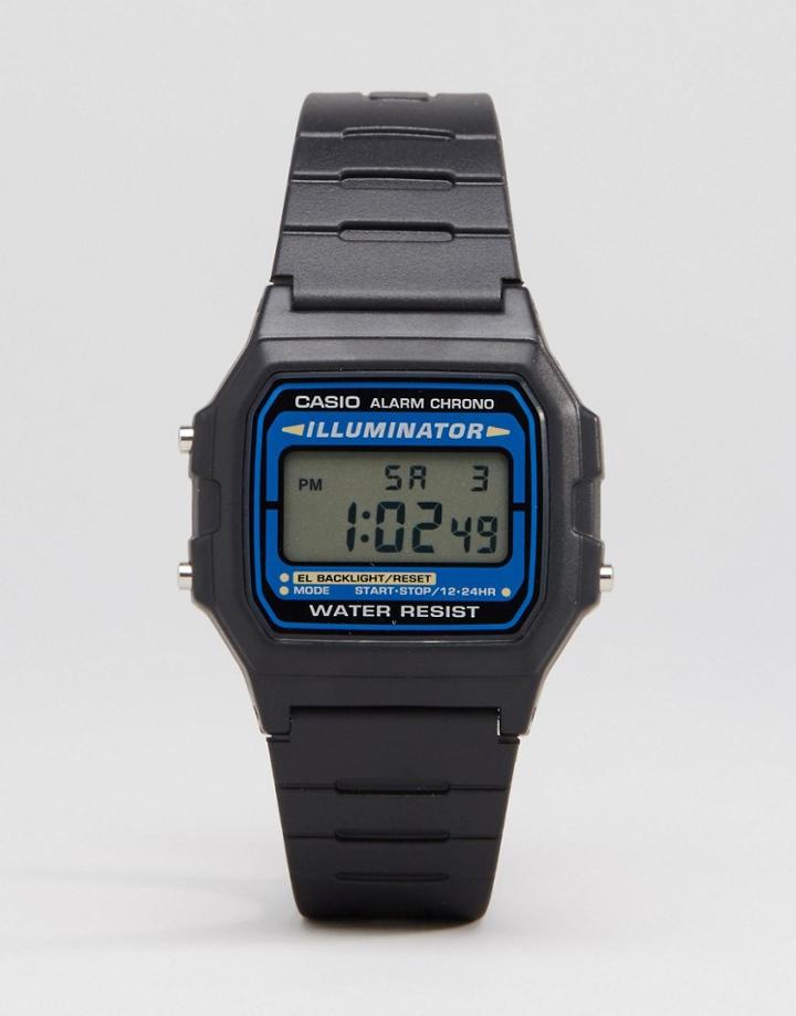 Casio Digital Watch In Black F105w-1auz - Black