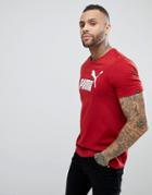Puma Ess No.1 T-shirt In Red 83824189 - Red