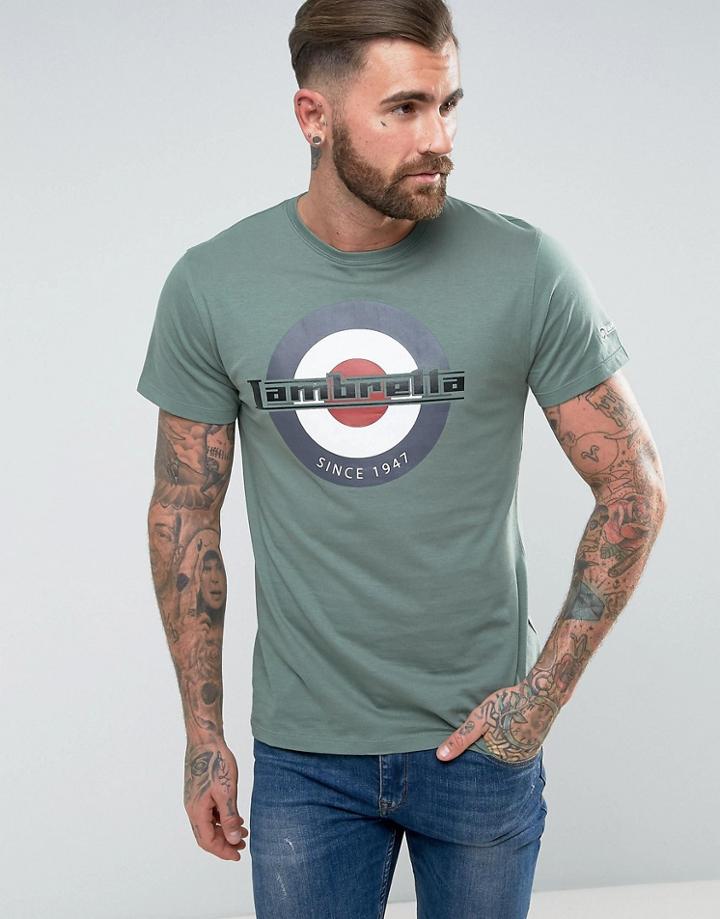 Lambretta Classic Target T-shirt - Green