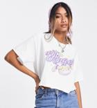 Reclaimed Vintage Inspired Licensed Angelica Cropped T-shirt In White