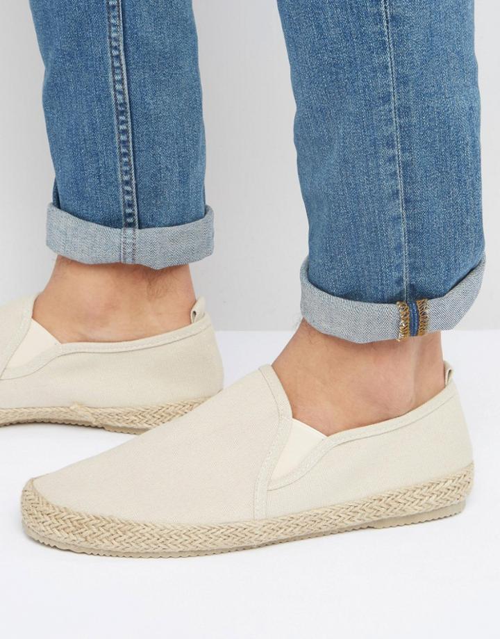 Brave Soul Espadrilles In Stone - Beige