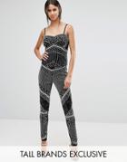 Maya Tall Premium Embellished Front Skinny Pant - Black