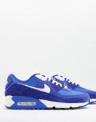 Nike Air Max 90 Se Sneakers In Signal Blue/game Royal-blues