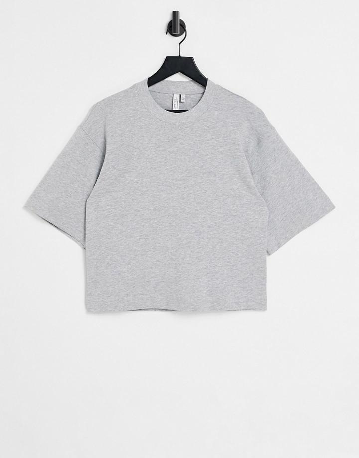 & Other Stories Cotton Oversized T-shirt In Gray - Gray-grey