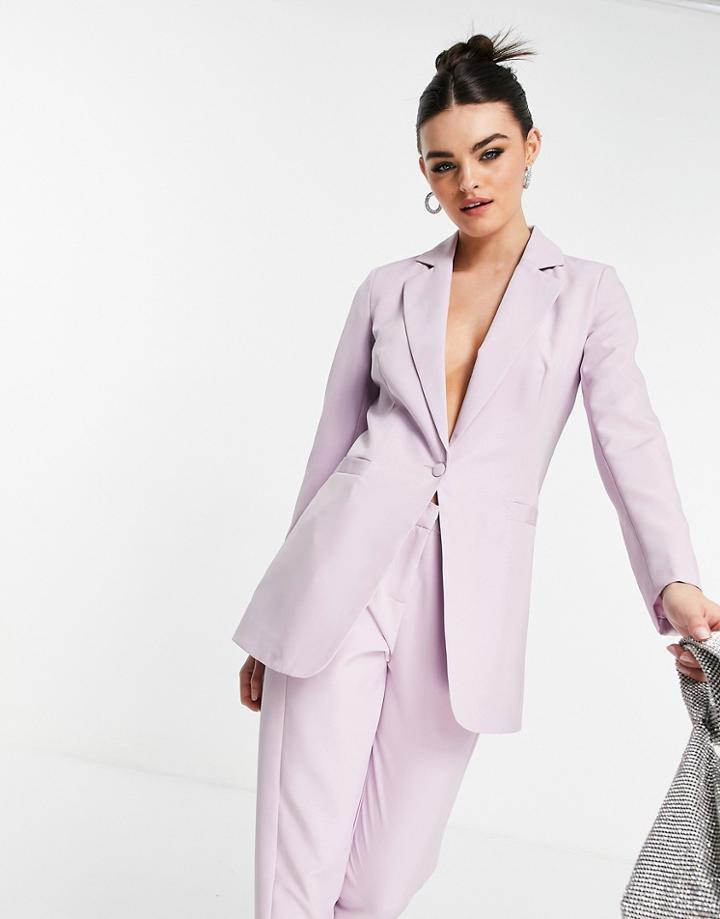 Unique 21 Blazer In Lilac - Part Of A Set-purple