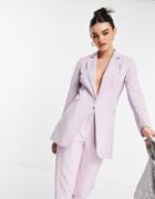 Unique 21 Blazer In Lilac - Part Of A Set-purple