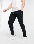 Il Sarto Triple Logo Sweatpants In Black
