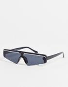 Aj Morgan Teeny Weeny Shield Sunglasses-black