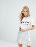 New Look Maison De La Mode Tee - Cream
