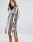 Vila Stripe Shirt Dress - Multi