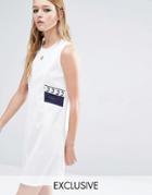 Fred Perry Archive Trico Dress - White
