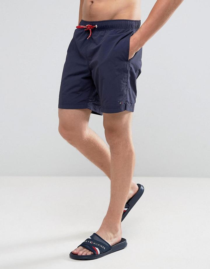 Tommy Hilfiger Swim Shorts In Navy - Navy