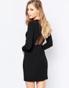 Sisley Scallop Dress In Black - 100