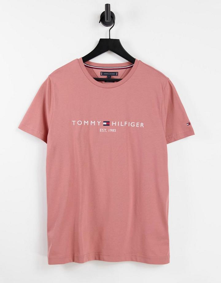 Tommy Hilfiger Classic Logo T-shirt In Orange