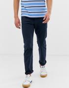 Esprit Casual 5 Pocket Straight Fit Twill Pants In Navy