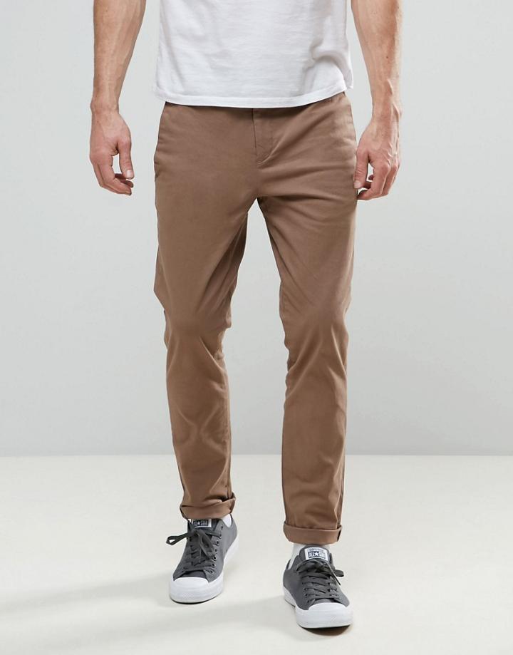 Religion Skinny Fit Chino With Stretch - Stone