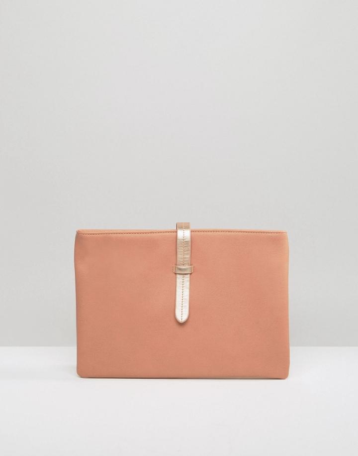 Missguided Minimal Clutch - Beige