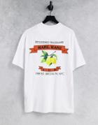 Karl Kani Oversized T-shirt With Retro Fruit Logo-white