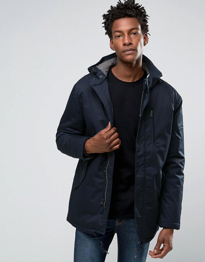 Selected Homme Parka Jacket - Navy