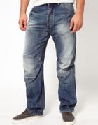 G Star Jeans Elwood 3d Loose Fit Medium Aged - Blue