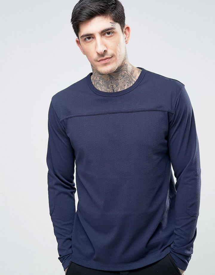 Ymc Perforated Moto Top - Navy