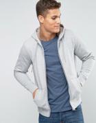 Tommy Hilfiger Hoodie With Zip Up In Gray - Gray
