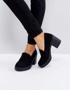 Asos Offbeat Heeled Shoe - Black
